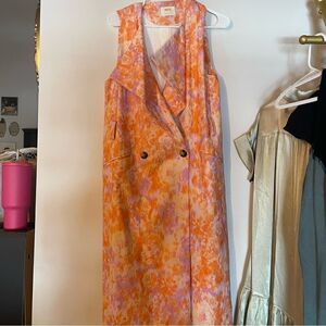 NWOT Anthropologie Maeve Summer Long Vest - one size